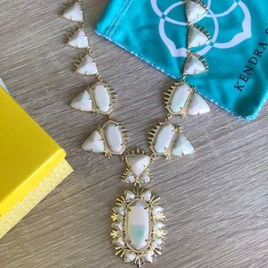 Kendra Scott White Iridescent Havana